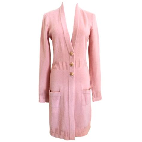 Chanel 07a Pink Cashmere Cardigan Sweater Clothes