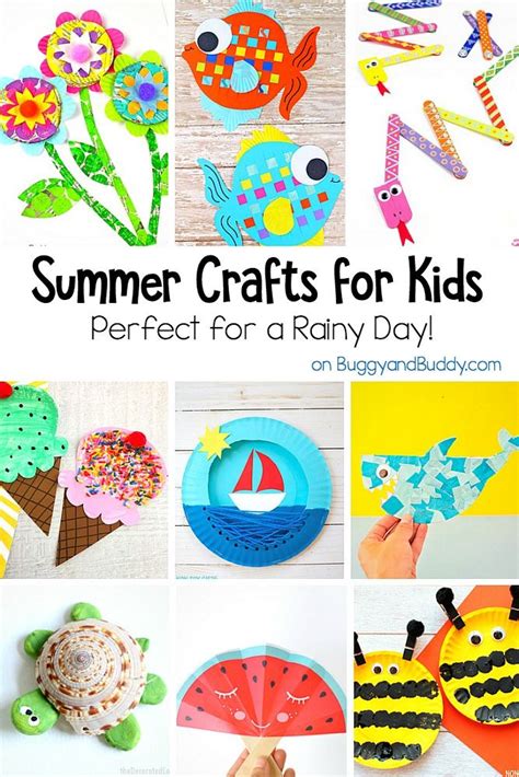 20 Summer Themed Crafts For Kids Perfect For A Rainy Day Buggy And