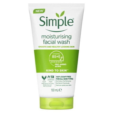 Kind To Skin Moisturising Face Wash Simple Skincare