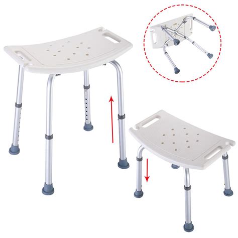 Ktaxon Bath Shower Chair Adjustable Medical 8 Height Bench Bathtub