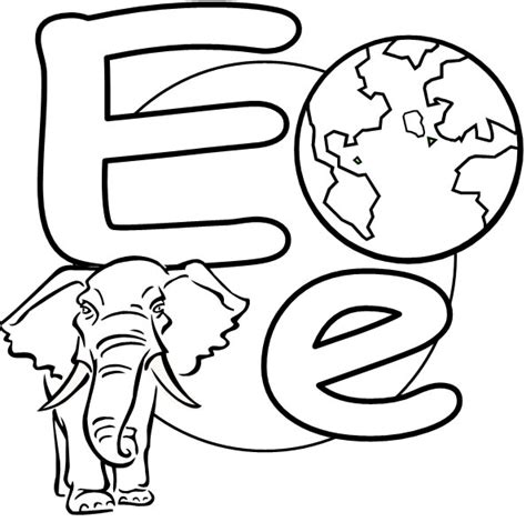 Showing 12 coloring pages related to letter e. What2Learn » Free Printable Alphabet - the letter E