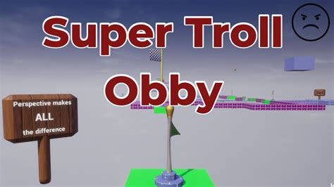 Super Troll Obby By Vilva Core Games