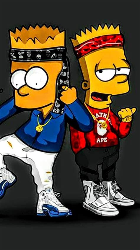 Bart Simpson With Jordans Wallpapers On Wallpaperdog