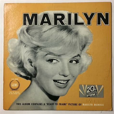 Popsike MARILYN MONROE Marilyn Th C Fox FXG Bonus Photo