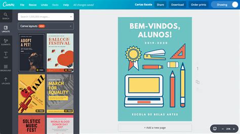 Criar Cartaz Escolar E De Educação Infantil Online Canva