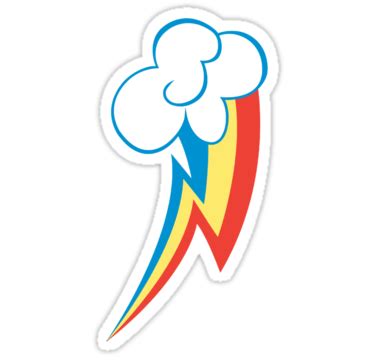 Rainbow dash is the first pony to create a rainboom. Rainbow Dash cutie mark | Rainbow dash, My little pony ...