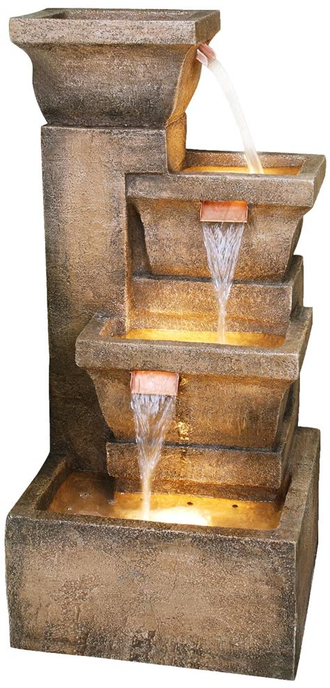 About our indoor desktop & tabletop water fountains. Ashboro Lighted Indoor-Outdoor Water Fountain - | Tabletop ...