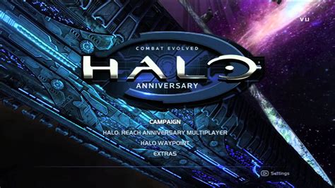 Halo Ce Anniversary Title Screen Xbox 360 Youtube