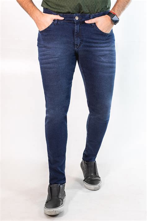 Calça Super Skinny Masculina Jeans Azul Noite Anticorpus