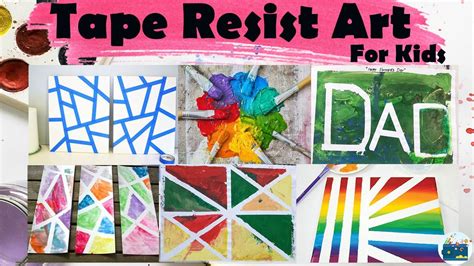 Tape Resist Art For Kids Toddlers And Preschoolers Activity Of The