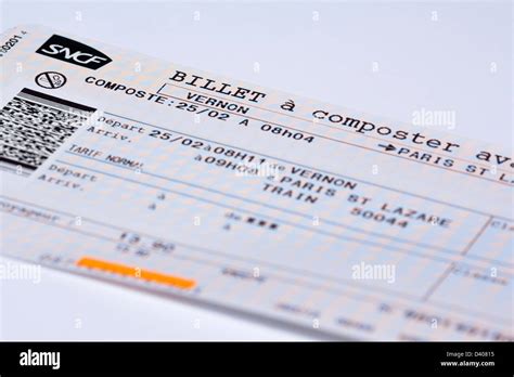 Sncf Train Tickets Hi Res Stock Photography And Images Alamy