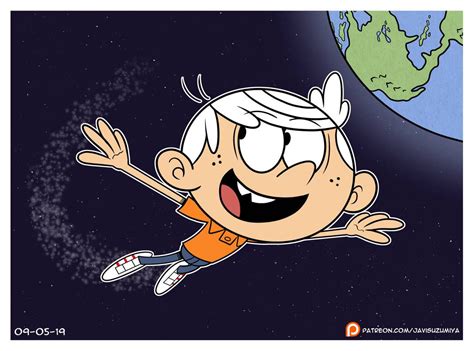 Lincoln Loud Flying Through Space By Https Deviantart Com