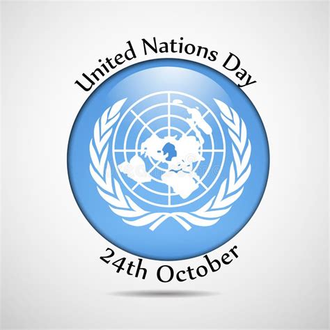 Illustration Of United Nations Day Background Editorial Image