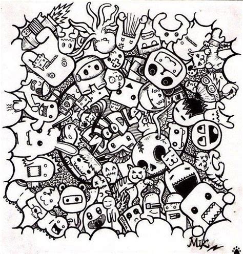 Doodle Monsters 24268 By M I K E Lsart Doodle Drawings Doodle Art