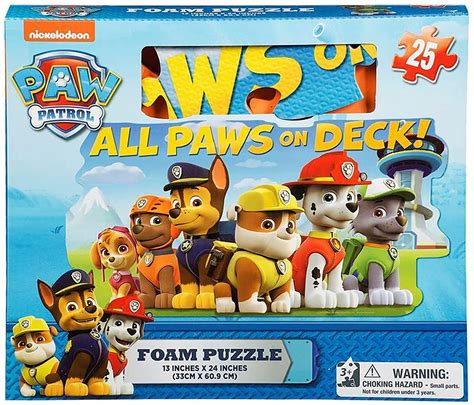 Paw Patrol 25 Piece Foam Jigsaw Puzzle Ebay