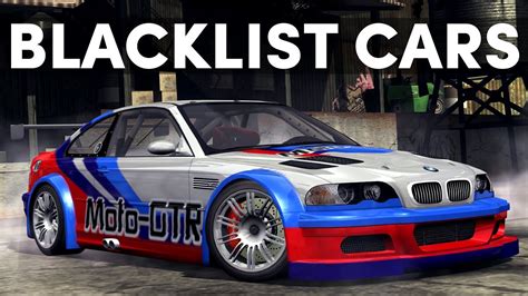 Blacklist Cars From Nfs Most Wanted Youtube