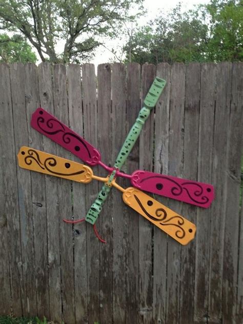 Upcycle Ceiling Fan Blades Into Giant Dragonflies