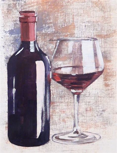 Wine Bottle And Glass Still Life Drawing Focusedsystem