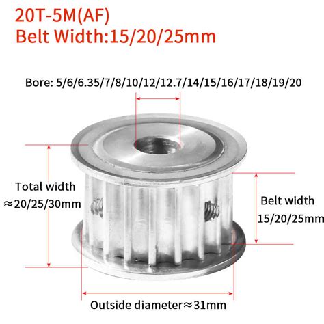 HTD 8M Timing Belt Pulley Idler Pulley 15 30T 3D Printer Bore 5 25mm