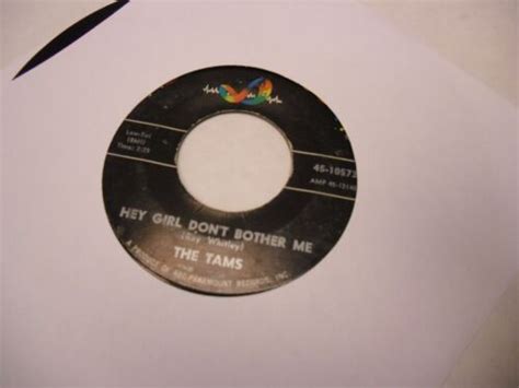 The Tams Hey Girl Dont Bother Metake Away 45 Rpm Abc Paramount