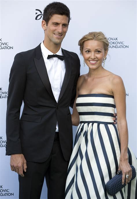 Novak Djokovic Girlfriend Jelena Ristic Photos Cheers From Sidelines