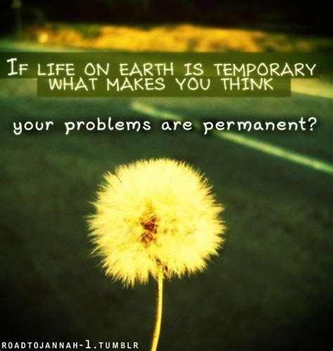 If Life On Earth Is Temporary What Makes You Think Your Problems Are
