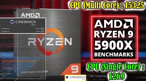 Amd Ryzen 9 5900x Cinebench R23 Multi And Single Core I Rendering