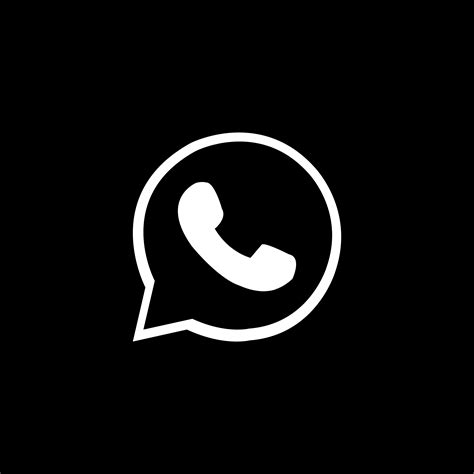 Whatsapp App Icon Aesthetic Black Img Mojo