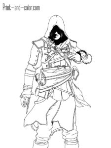 Combine these 6 color by number coloring pages to make a large assassin's creed mural. Assassin's Creed coloring pages | Print and Color.com