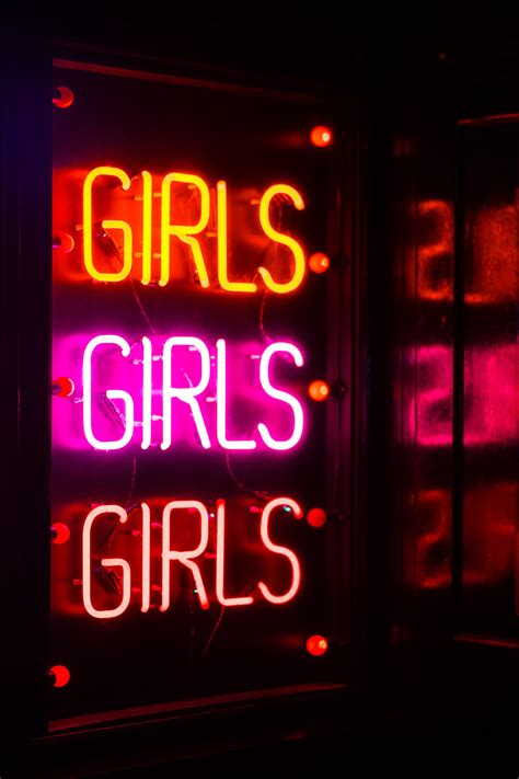 Free Download Hd Wallpaper Girls Neon Light Signage Assorted Color Girls Neon Light Signage