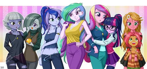 The crown was been stolen by an unknown mare named sunset shimmer. Onee-samas by uotapo | My Little Pony: Equestria Girls ...