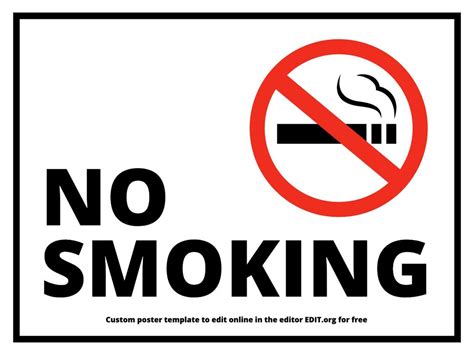 No Smoking Poster Ideas