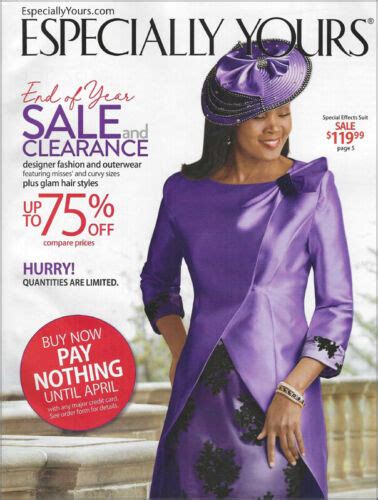 Especially Yours Womens Fashion Catalog Clearance 2020 Apparel