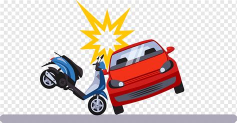 Traffic Collision Car Accident Illustration Motorcycle Car Accident