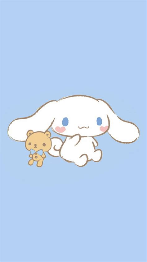 Download Cinnamoroll With Brown Teddy Wallpaper