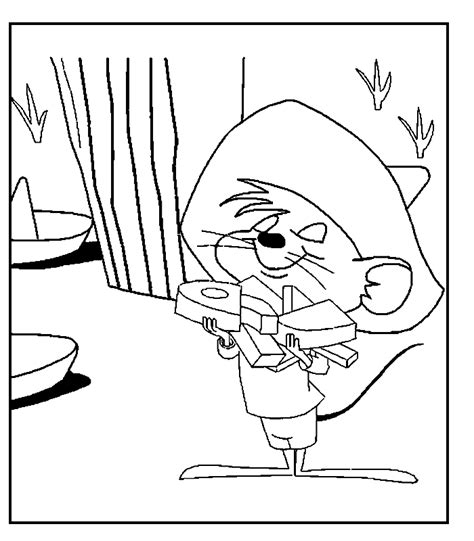 Speedy Gonzales Cartoons Free Printable Coloring Pages