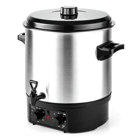 One pot that is both wide and deep. 25l European Electric Canning Pot Automatic Water Bath ...