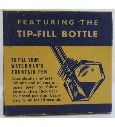 Vintage Watermans Ink Bottle Vintage Treasure