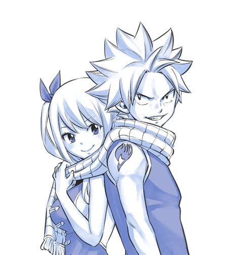 Lucy Heartfilia And Natsu Dragneel Fairy Tail Drawn By Mashima Hiro