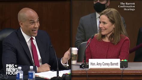 Watch Sen Cory Booker Questions Supreme Court Nominee Amy Coney