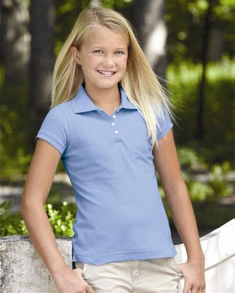 252g Outer Banks Girls Essential Blended Pique Polo