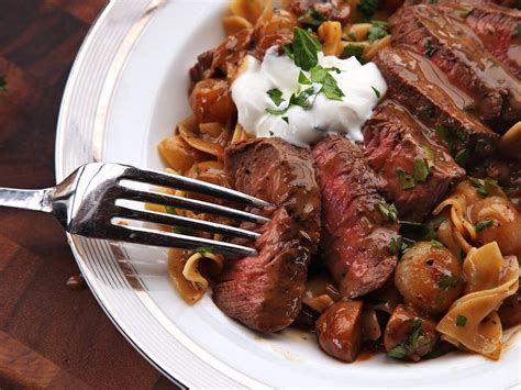 The beef tenderloin is an oblong muscle called the psoas major, which extends along the rear portion of the spine, directly behind the kidney, from about the hip bone to the thirteenth rib. Rethinking Beef Stroganoff | The Food Lab | Serious Eats