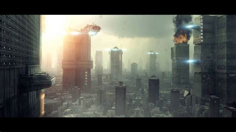 After Effects Future City Matte Painting Youtube