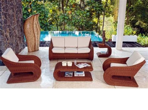 45 Outdoor Rattan Furniture Modern Garden Furniture Set And Lounge