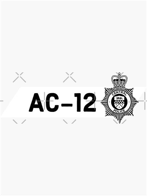 Ac 12 Bbc Line Of Duty Sticker For Sale By Hypocratees Redbubble