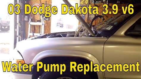 2003 Dodge Dakota 36 Water Pump Replacement Youtube