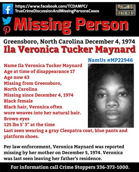missing loved ones missing persons miss north carolina cold case maynard unsolved victims