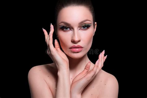 Beauty Woman Healthy Skin Concept Natural Makeup Beautiful Model Girl
