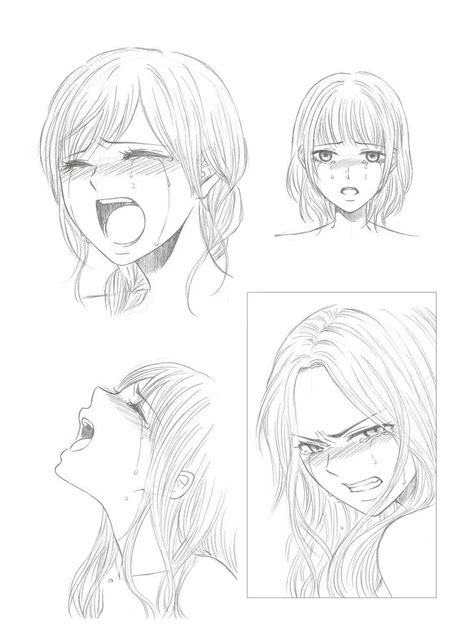 Crying Drawing Reference Poses 6 Kind Of Chibi Eyes And Mouths By