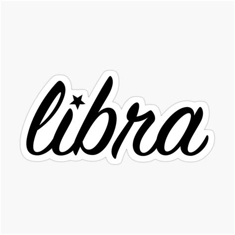 Libra Star Sign Zodiac Sticker By Rose511 In 2021 Libra Star Sign